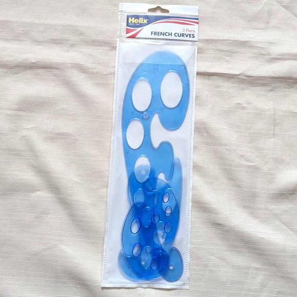 Helix French Curves Ruler Template Set of 3 - Picture 3 of 5